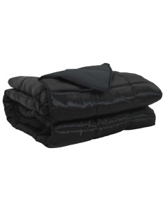 Piumone Completo Annuale Nero 220 x 135 cm Satin e Micropile 2