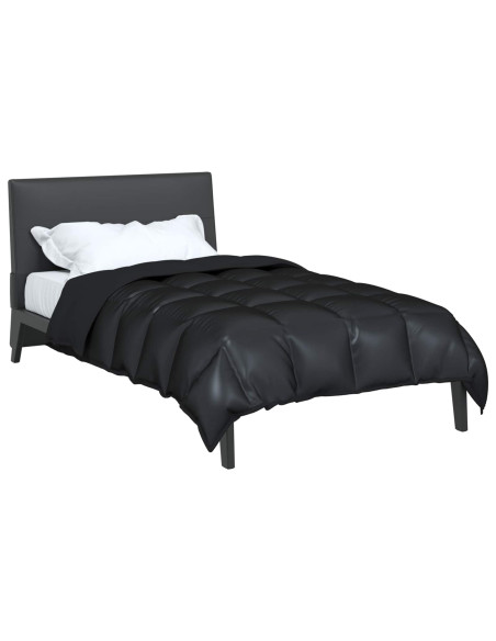 Duvet Invernale Nero 200 x 140 cm Satin e Micropile