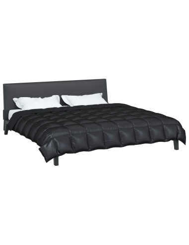 Duvet Invernale Nero 200 x 200 cm Satin e Micropile