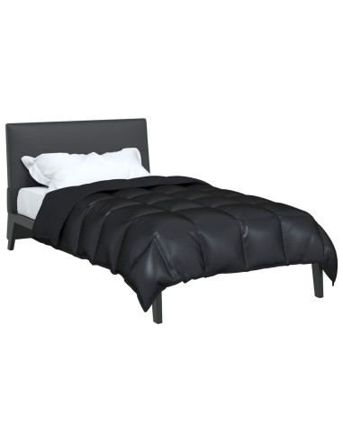 Duvet Invernale Nero 220 x 155 cm Satin e Micropile