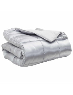 Duvet Invernale Argento 200 x 155 cm Satin e Micropile 2