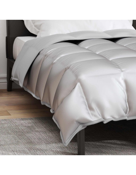 Duvet Invernale Argento 200 x 155 cm Satin e Micropile