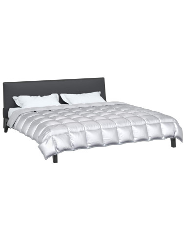 Duvet Invernale Argento 220 x 260 cm Satin e Micropile
