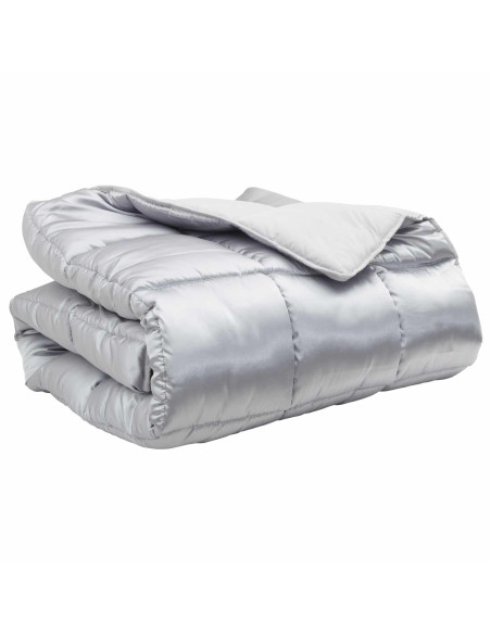 Duvet Invernale Argento 240 x 260 cm Satin e Micropile