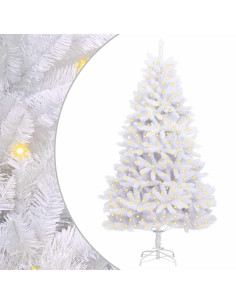 Albero di Natale artificiale Bianco 240 cm PVC e Metallo 2
