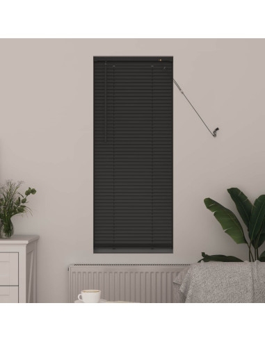 Tenda Veneziana Regolabile Grigio Argento 150 x 50 cm PVC