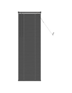 Tenda Veneziana Regolabile Grigio Argento 150 x 60 cm PVC 2