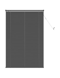 Tenda Veneziana Regolabile Grigio Argento 150 x 70 cm PVC 2