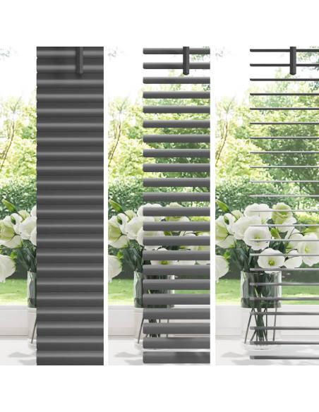 Tenda Veneziana Regolabile Grigio Argento 150 x 110 cm PVC