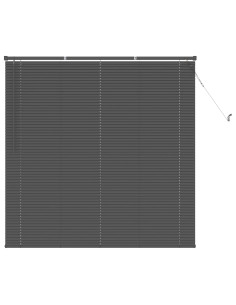 Tenda Veneziana Regolabile Grigio Argento 150 x 140 cm PVC 2