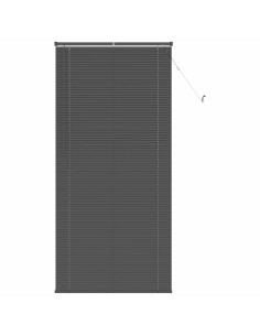 Tenda Veneziana Regolabile Grigio Argento 213 x 70 cm PVC 2