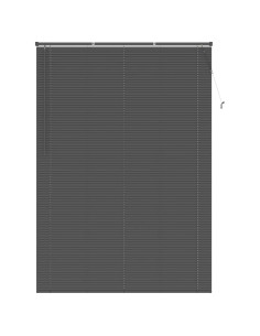 Tenda Veneziana Regolabile Grigio Argento 213 x 130 cm PVC 2