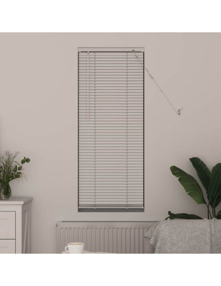 Tenda Veneziana Regolabile Bianco 150 x 50 cm PVC