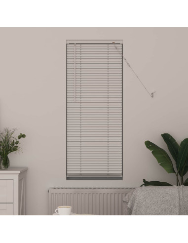 Tenda Veneziana Regolabile Bianco 150 x 60 cm PVC