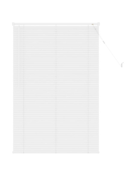 Tenda Veneziana Regolabile Bianco 150 x 80 cm PVC