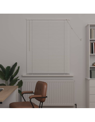 Tenda Veneziana Regolabile Bianco 150 x 80 cm PVC