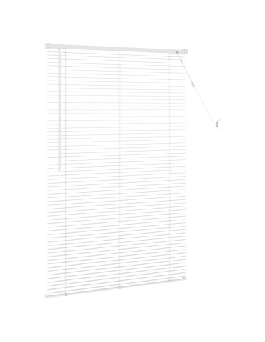 Tenda Veneziana Regolabile Bianco 150 x 80 cm PVC