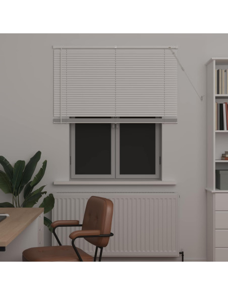 Tenda Veneziana Regolabile Bianco 150 x 120 cm PVC