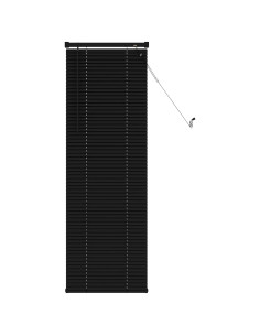 Tenda Veneziana Regolabile Nero 150 x 50 cm PVC 2