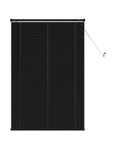 Tenda Veneziana Regolabile Nero 150 x 80 cm PVC 2