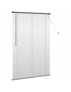 Tenda Veneziana Regolabile Nero 150 x 90 cm PVC 2