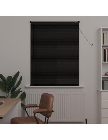 Tenda Veneziana Regolabile Nero 150 x 100 cm PVC