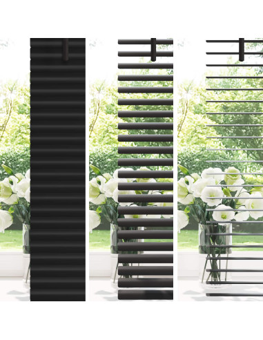 Tenda Veneziana Regolabile Nero 150 x 100 cm PVC