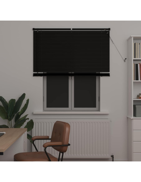 Tenda Veneziana Regolabile Nero 150 x 120 cm PVC