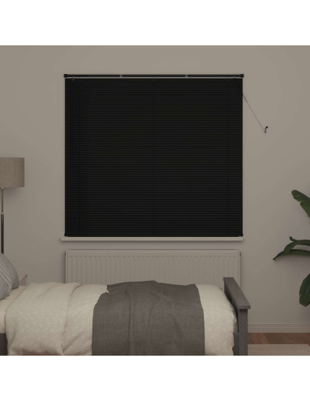 Tenda Veneziana Regolabile Nero 150 x 160 cm PVC