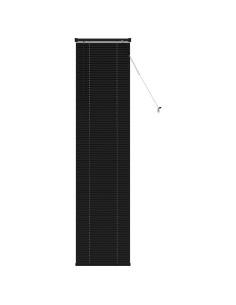 Tenda Veneziana Regolabile Nero 213 x 50 cm PVC 2