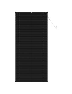 Tenda Veneziana Regolabile Nero 213 x 70 cm PVC 2