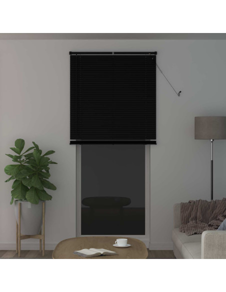 Tenda Veneziana Regolabile Nero 213 x 80 cm PVC