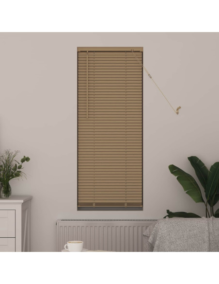 Tenda Veneziana Marrone Chiaro con Motivo 150 x 60 cm PVC