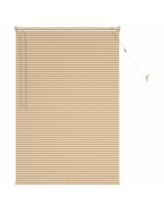 Tenda Veneziana Marrone Chiaro con Motivo 150 x 80 cm PVC 2