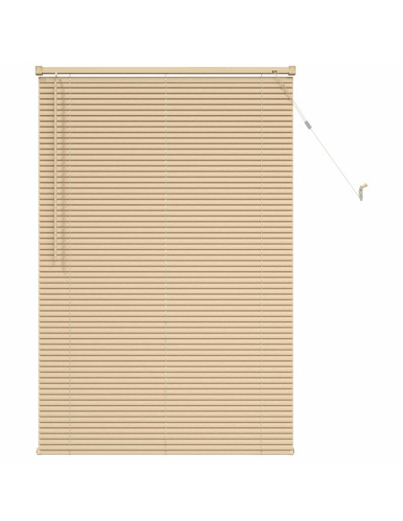 Tenda Veneziana Marrone Chiaro con Motivo 150 x 80 cm PVC