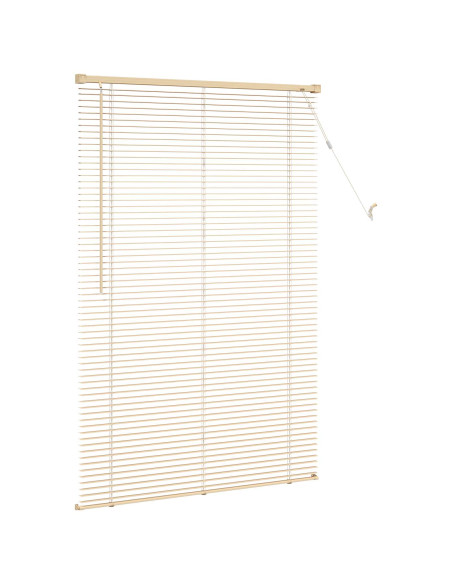 Tenda Veneziana Marrone Chiaro con Motivo 150 x 100 cm PVC