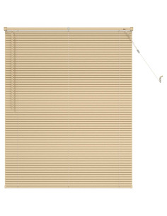 Tenda Veneziana Marrone Chiaro con Motivo 150 x 120 cm PVC 2