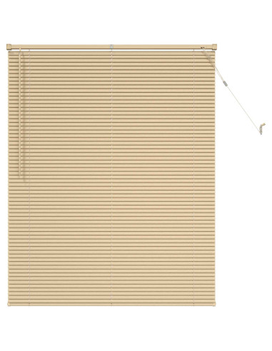 Tenda Veneziana Marrone Chiaro con Motivo 150 x 120 cm PVC