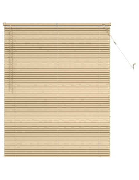 Tenda Veneziana Marrone Chiaro con Motivo 150 x 120 cm PVC