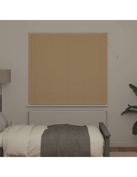 Tenda Veneziana Marrone Chiaro con Motivo 150 x 130 cm PVC