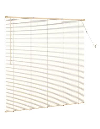 Tenda Veneziana Marrone Chiaro con Motivo 150 x 150 cm PVC