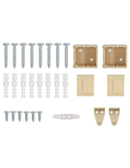 Tenda Veneziana Marrone Chiaro con Motivo 213 x 40 cm PVC