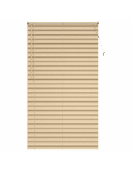 Tenda Veneziana Marrone Chiaro con Motivo 213 x 110 cm PVC