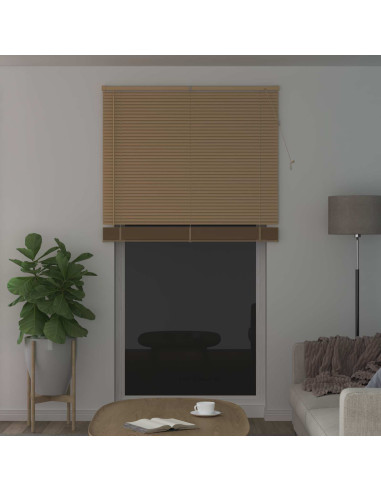 Tenda Veneziana Marrone Chiaro con Motivo 213 x 110 cm PVC