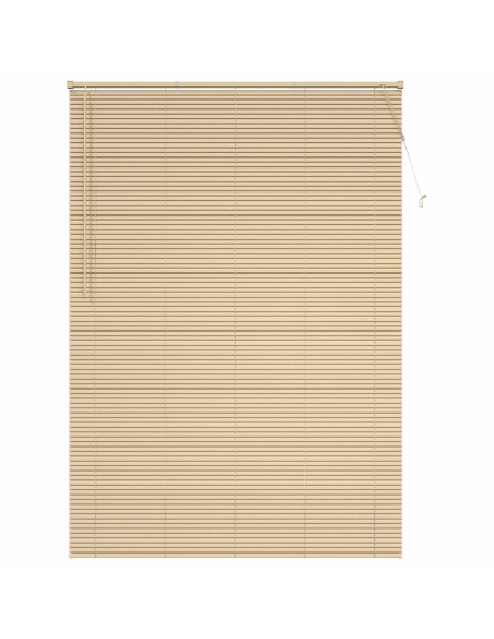 Tenda Veneziana Marrone Chiaro con Motivo 213 x 140 cm PVC