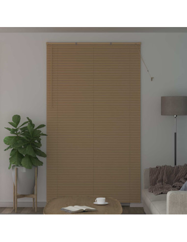 Tenda Veneziana Marrone Chiaro con Motivo 213 x 150 cm PVC