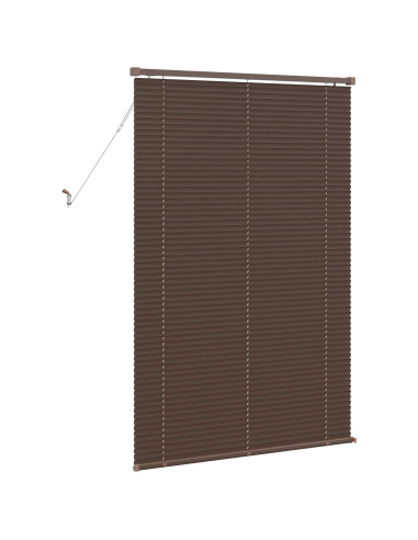 Tenda Veneziana Marrone Scuro con Motivo 150 x 100 cm PVC