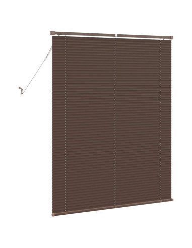 Tenda Veneziana Marrone Scuro con Motivo 150 x 110 cm PVC