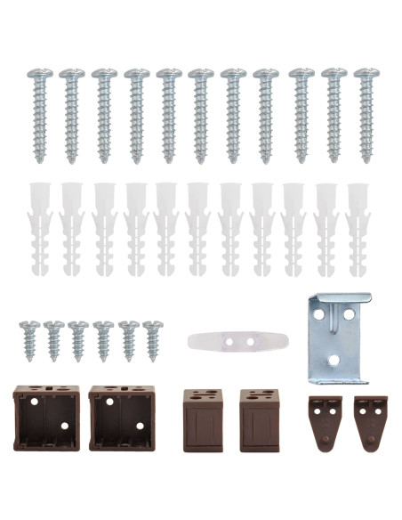 Tenda Veneziana Marrone Scuro con Motivo 150 x 110 cm PVC