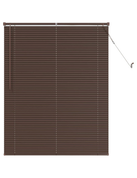 Tenda Veneziana Marrone Scuro con Motivo 150 x 120 cm PVC